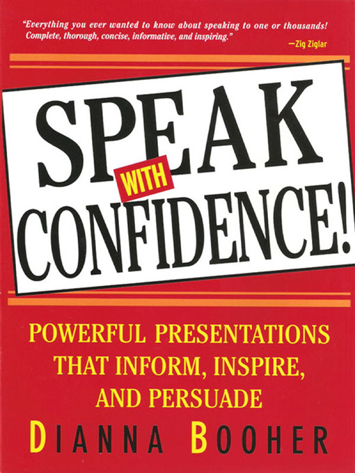 Title details for Speak with Confidence! by Dianna Booher - Available